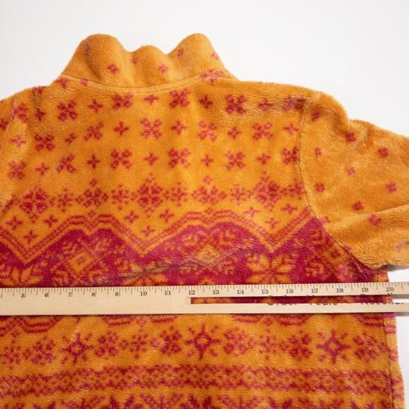 Vtg 90s Talbots Petites Fleece Sweater Womens Medium 1/4 Zip Jacket Made in USA - Picture 11 of 13